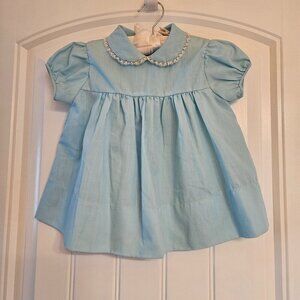 Sale 🎉🥳 4/$25 or $10  VTG Baby Girl Top in Light Blue Size 12 M